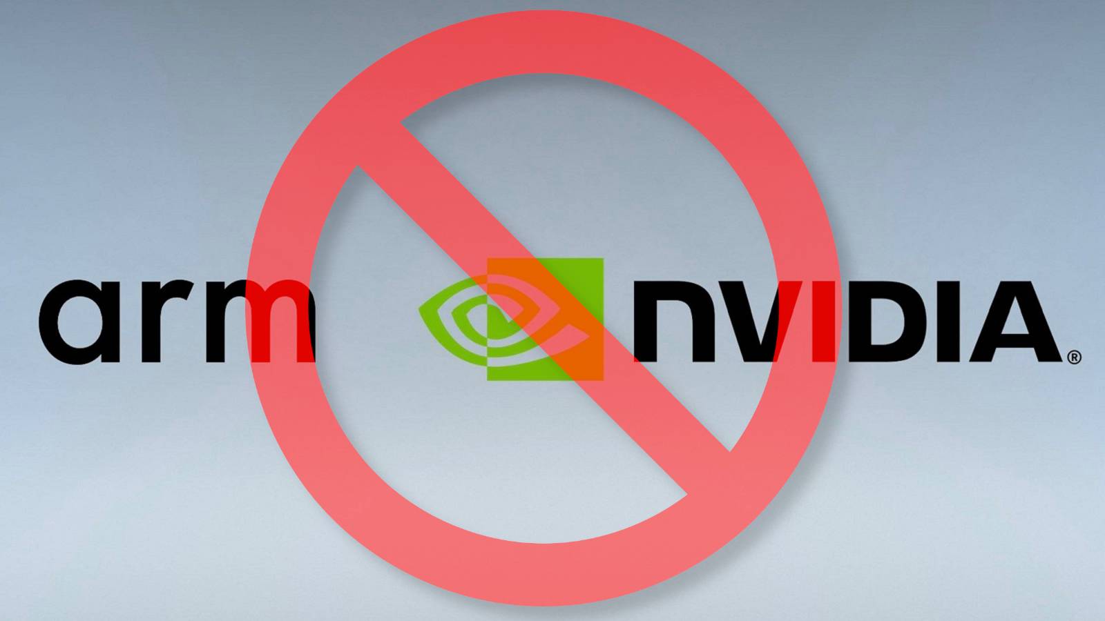 An image of the Nvidia and AMR logo with a prohobition sign over the top.