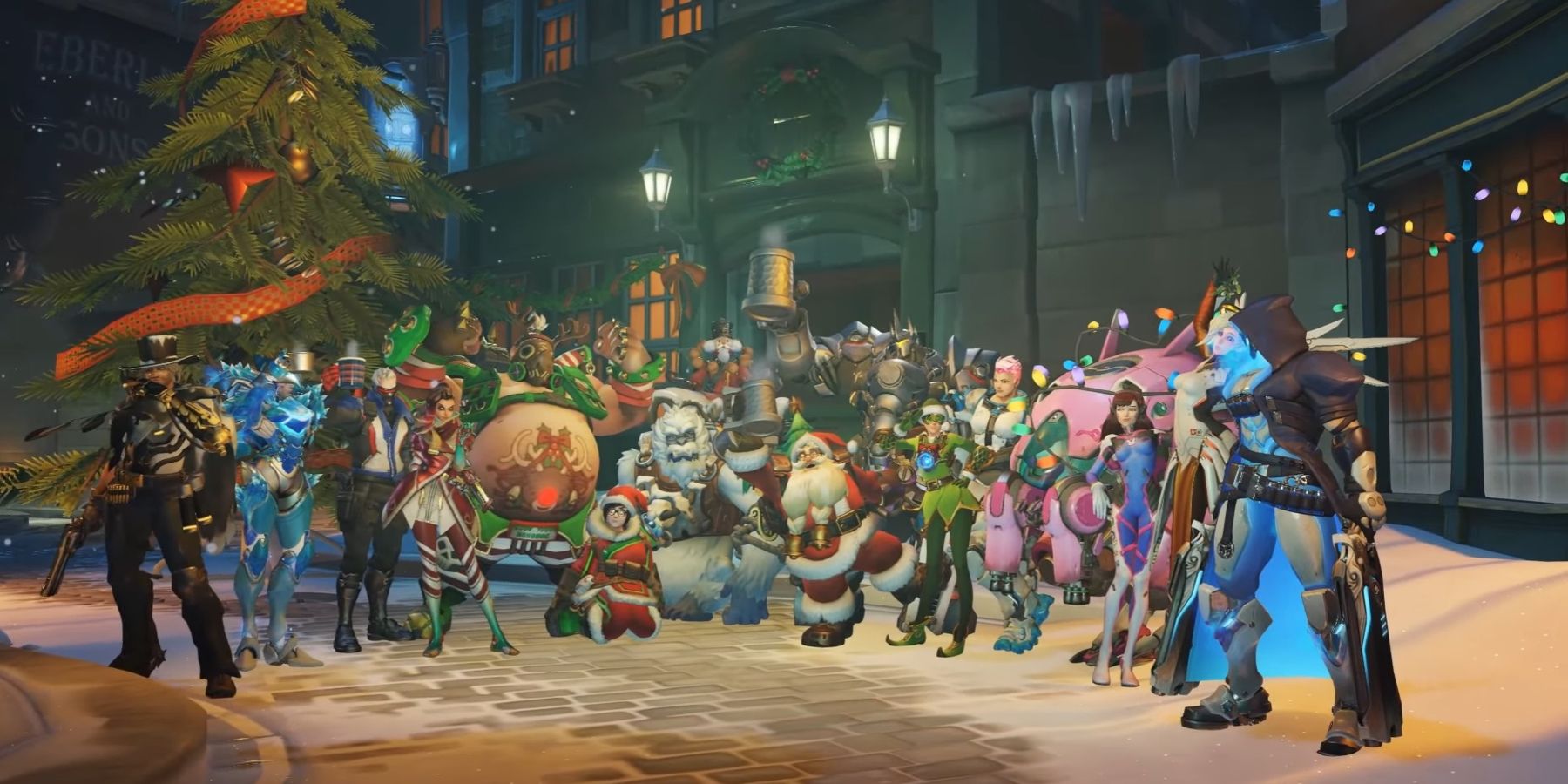 Overwatch Releases New Winter Wonderland Art for Christmas