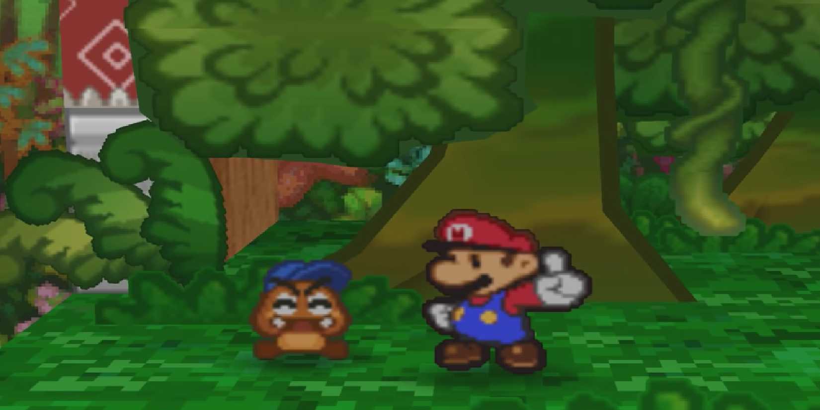 Goombario in Paper Mario