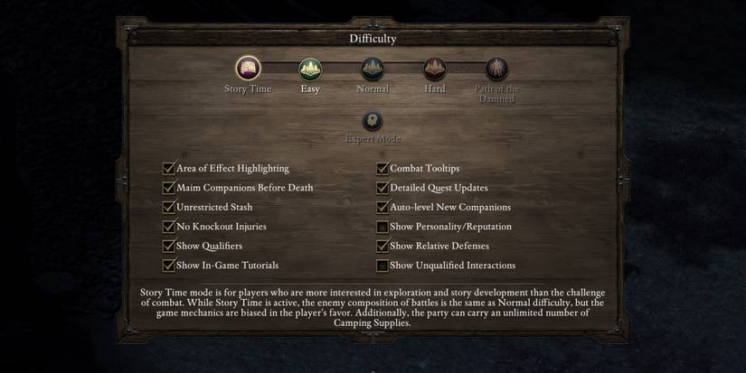 pillars-of-eternity-difficulty setting