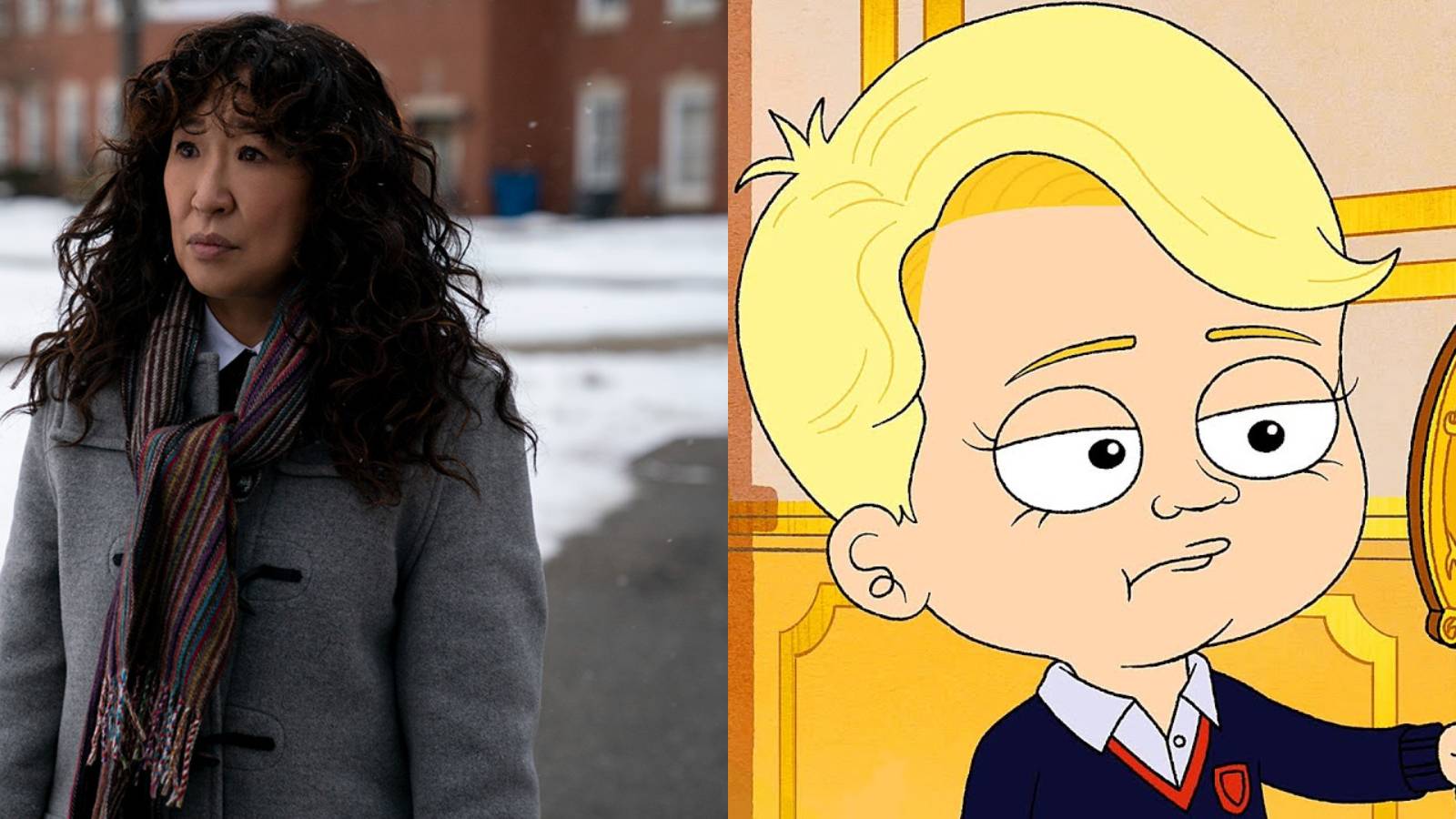 Comedy series 2021 feature split image The Chair and The Prince