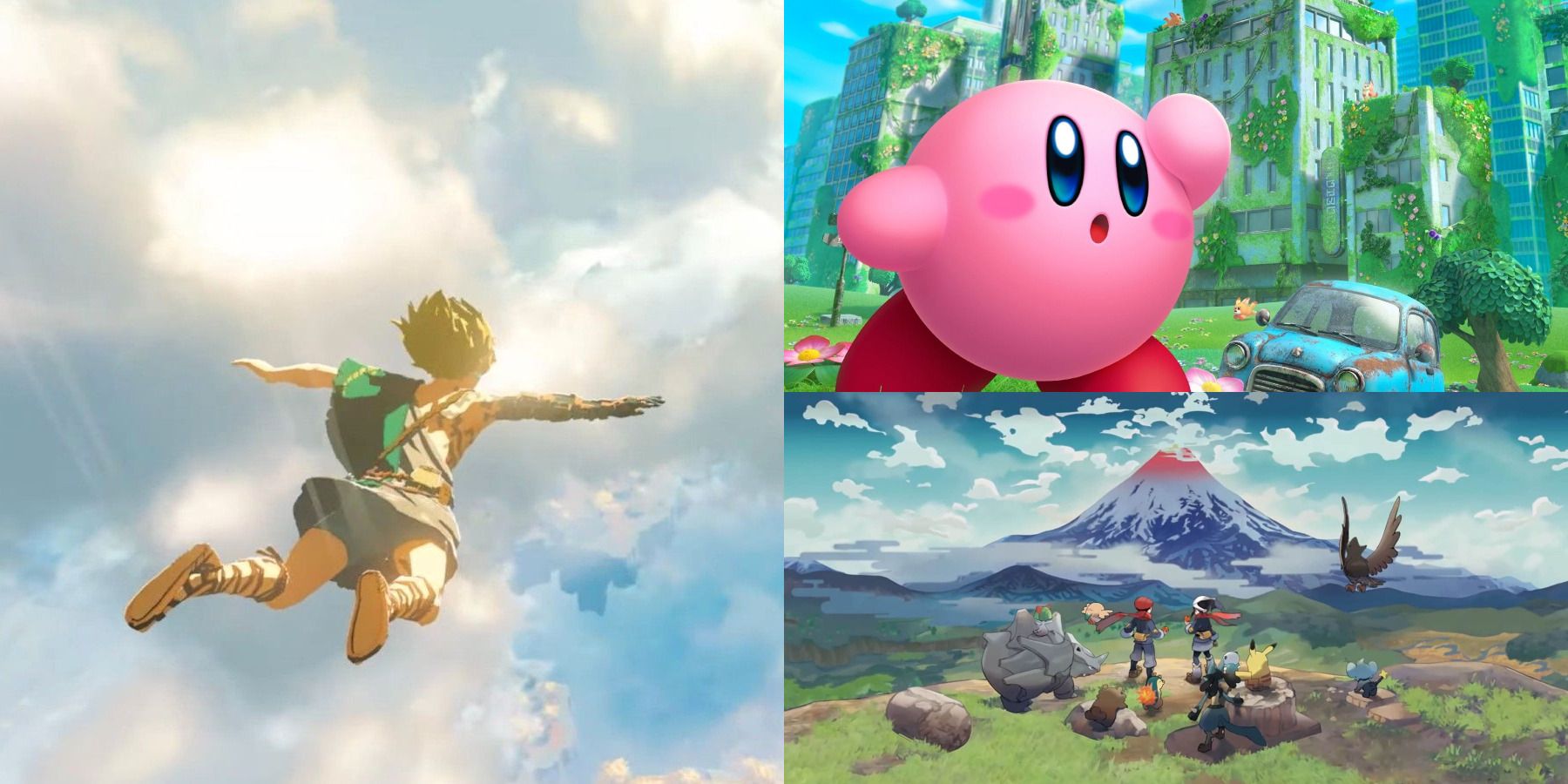 2022 First Party Switch Exclusives Breath of the Wild 2, Kirby, Pokemon Legends