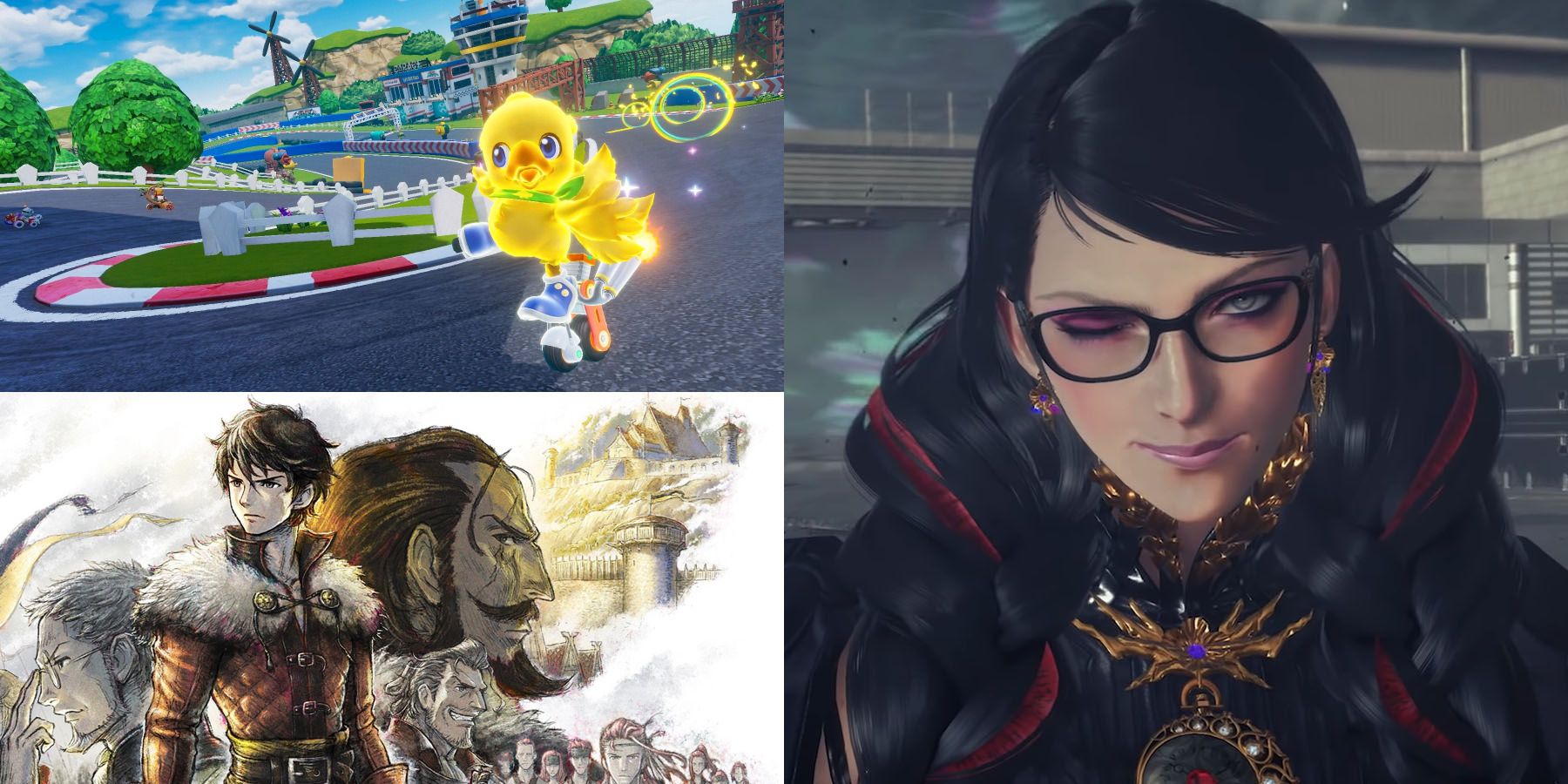2022 Third Party Switch Exclusives Bayonetta 3, Triangle Strategy, Chocobo GP