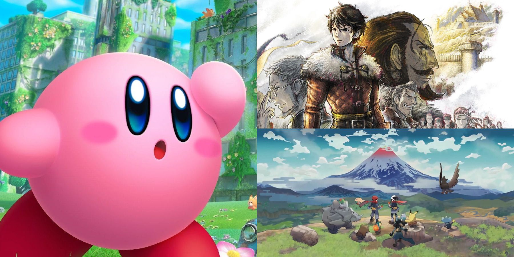 2022 Nintendo Switch Exclusives Cover Kirby, Triangle Strategy & Pokemon Legends