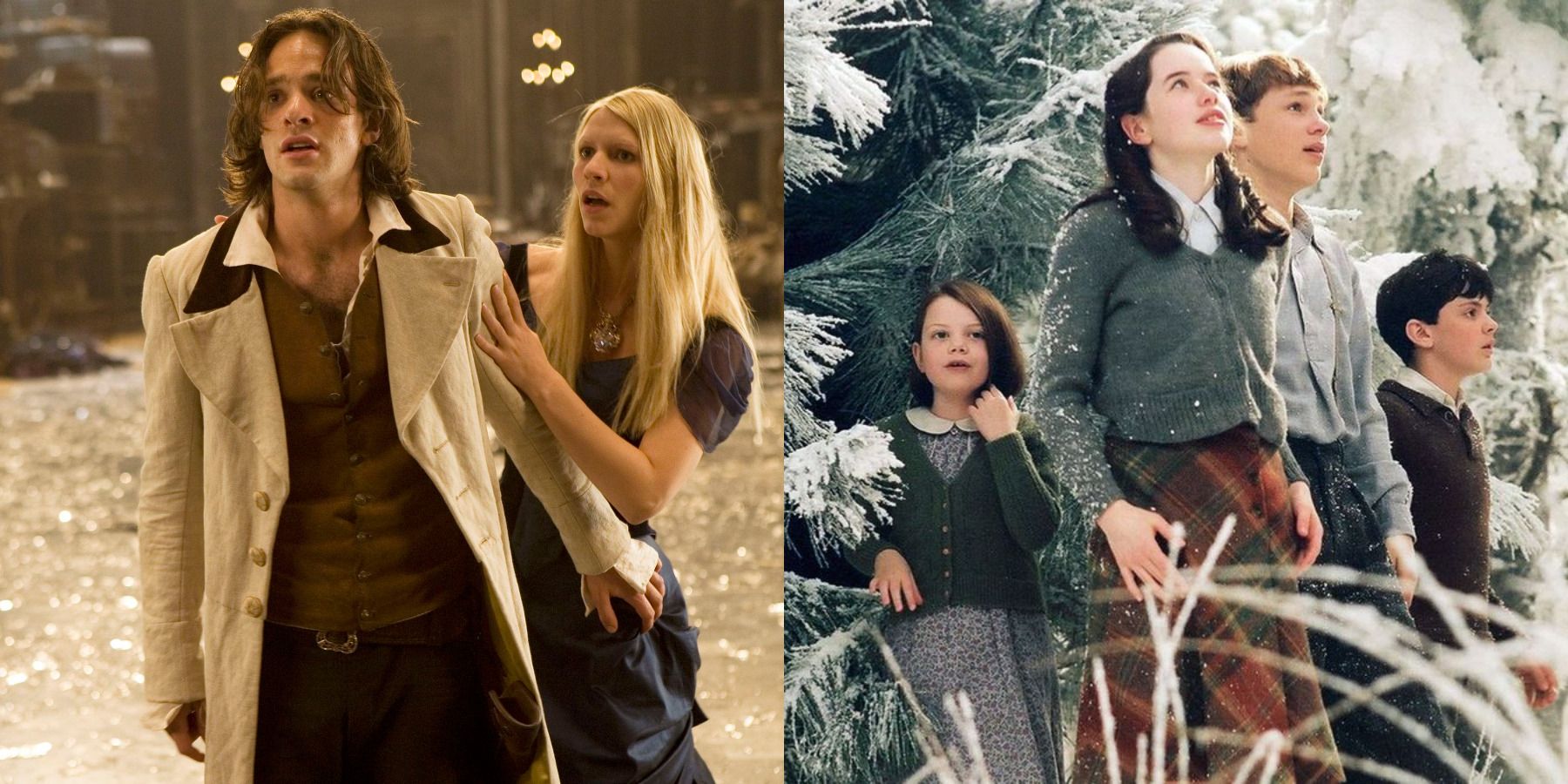 Magical movies feature split image Stardust and The Chronicles of Narnia: The Lion, the Witch and the Wardrobe