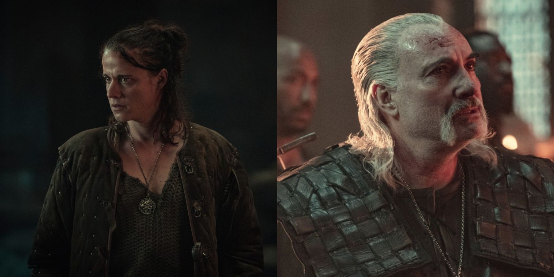 The Witcher Netflix new witchers feature split image Eskel and Vesemir