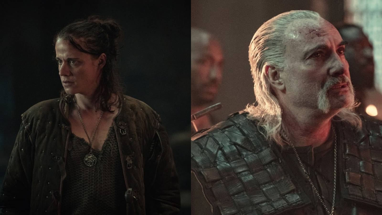 The Witcher Netflix new witchers feature split image Eskel and Vesemir