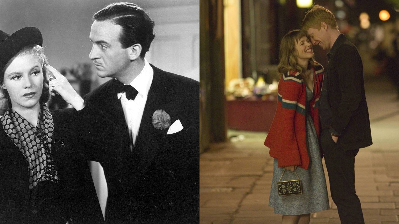 New Year's Eve movies feature split image Bachelor Mother and About Time