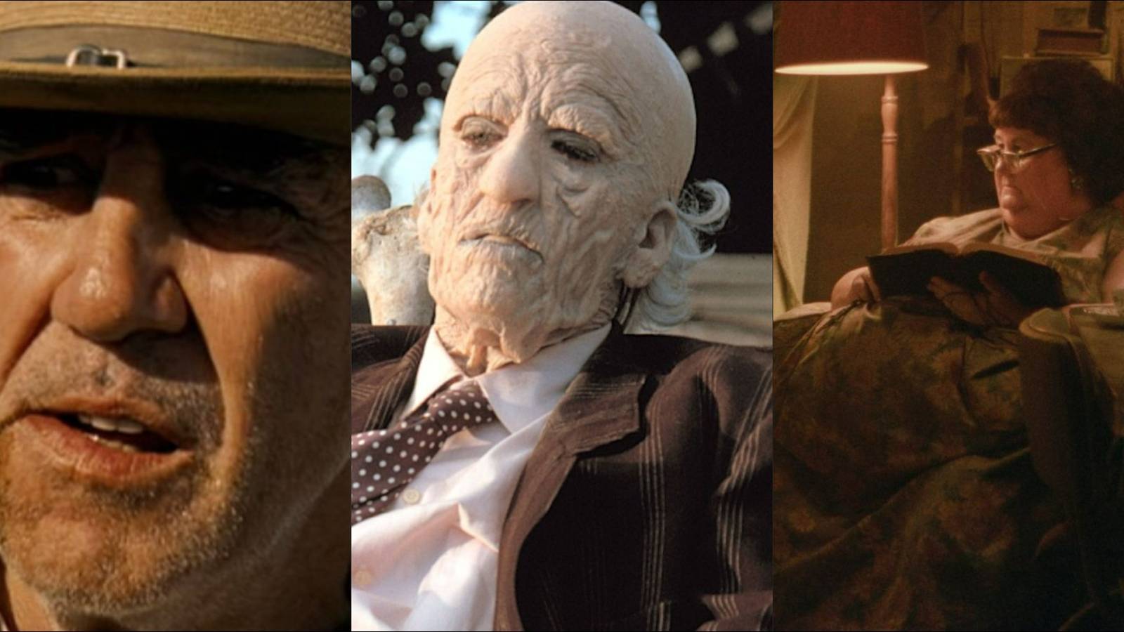 Three villains from The Texas Chain Saw Massacre franchise