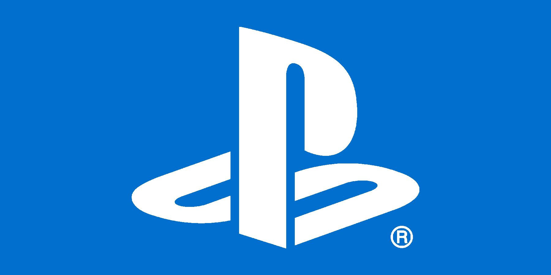 The PlayStation logo on a blue background. 