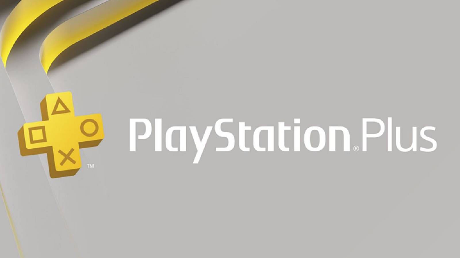 playstation plus logo grey background