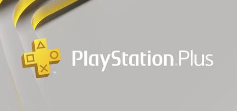 PlayStation plus-logo grijze achtergrond