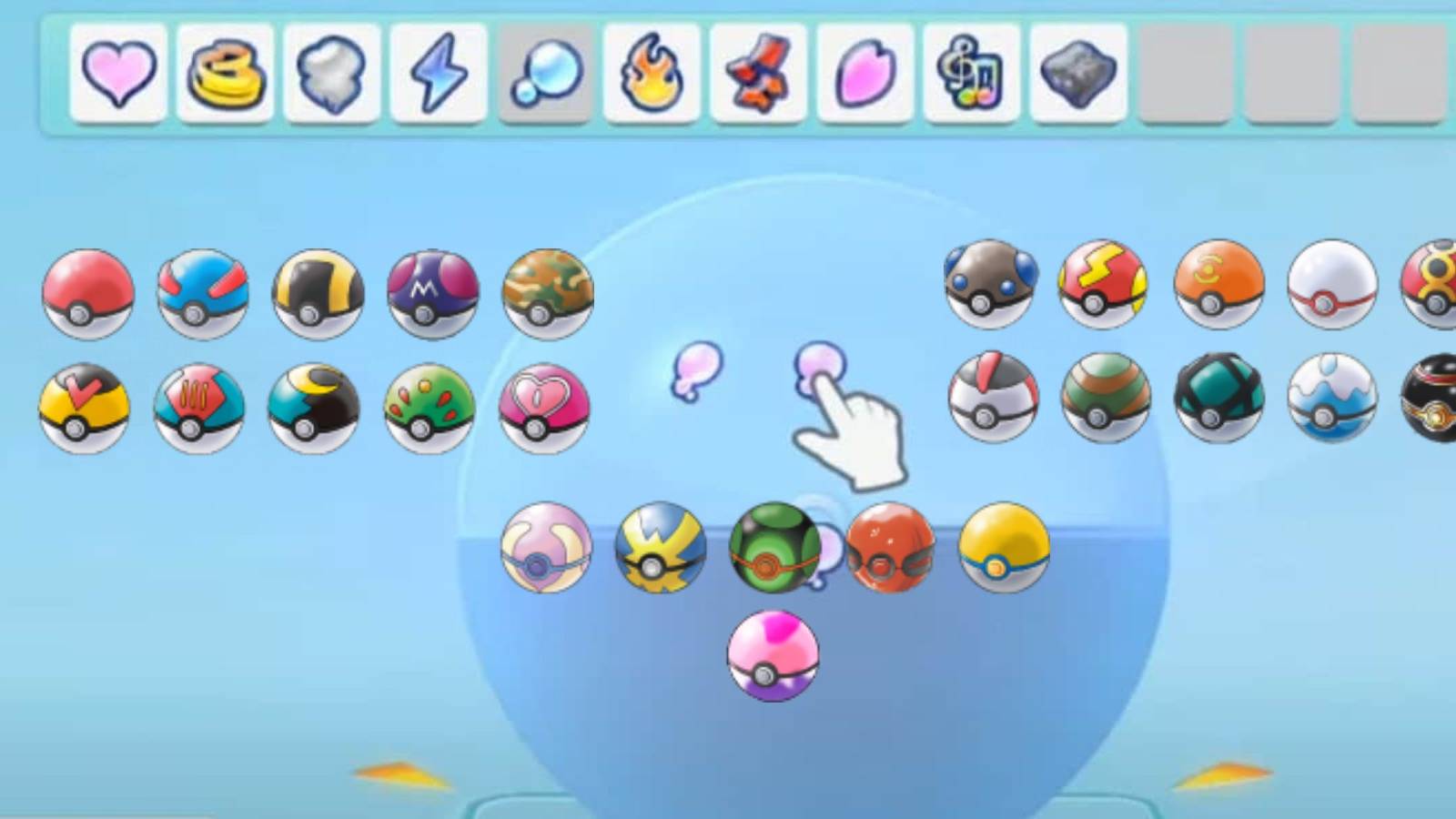 pokemon brilliant diamond shining pearl fan suggests how to add poke ball customization ball capsule stickers