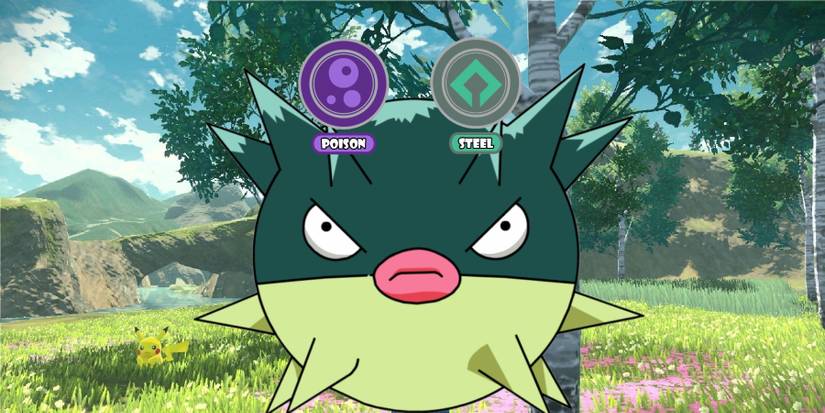 pokemon legends arceus qwilfish first poison steel pokemon ever hisuian regional form qwilfish water poison type tease huge spikes brilliant diamond shining pearl
