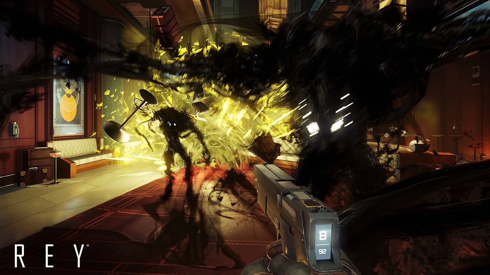 Image from Prey (2017) showing some of the Typhon attacking the main character.