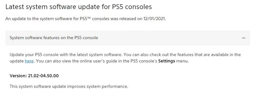 ps5 update dec
