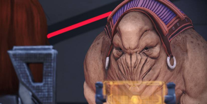 Shepard talking to elcor. 