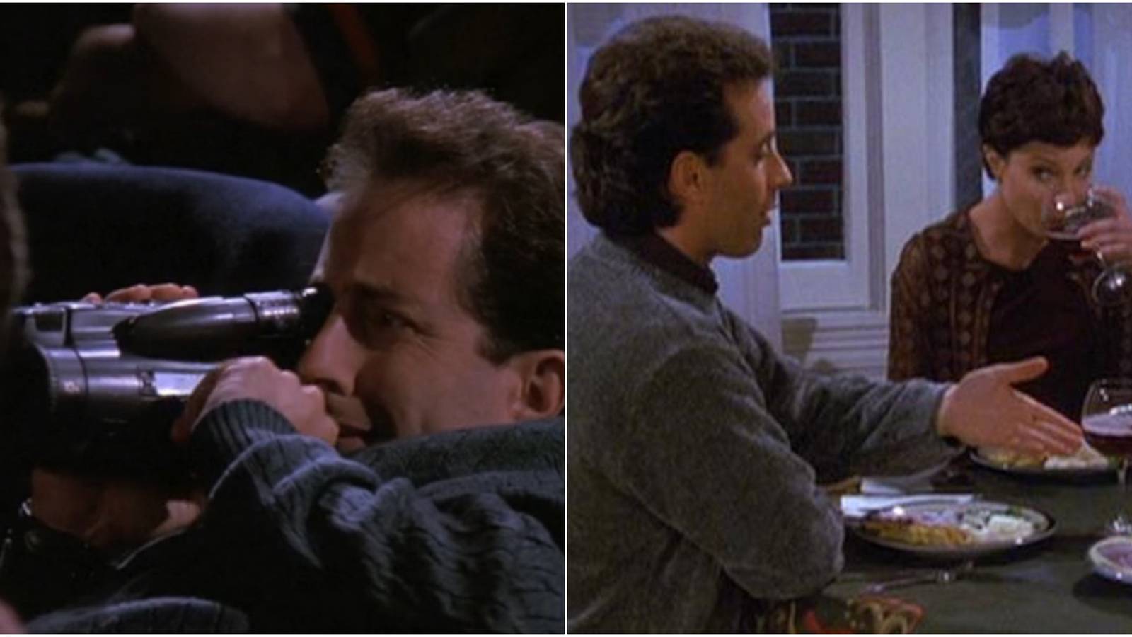 seinfeld split image camera and dinner