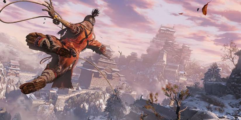 sekiro using his grappling hook
