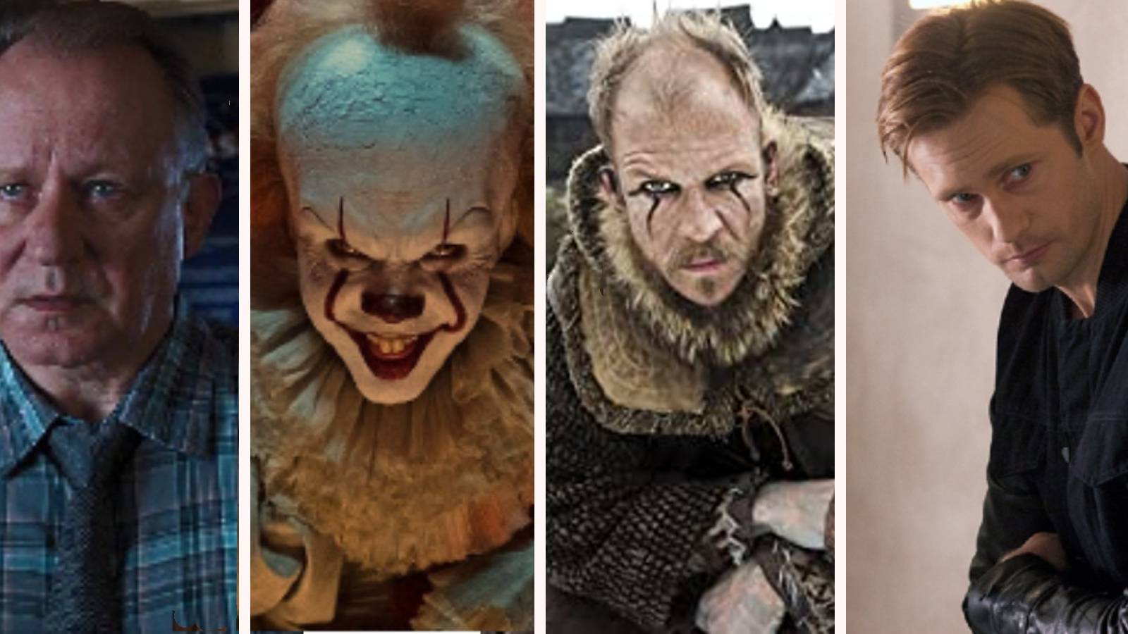 Erik Selvig, Pennywise, Floki, and Eric Northman