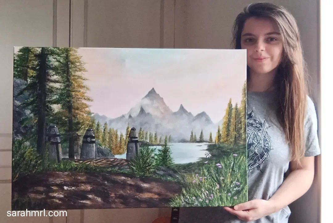 Skyrim Fan Paints Awesome Picture of Guardian Stones