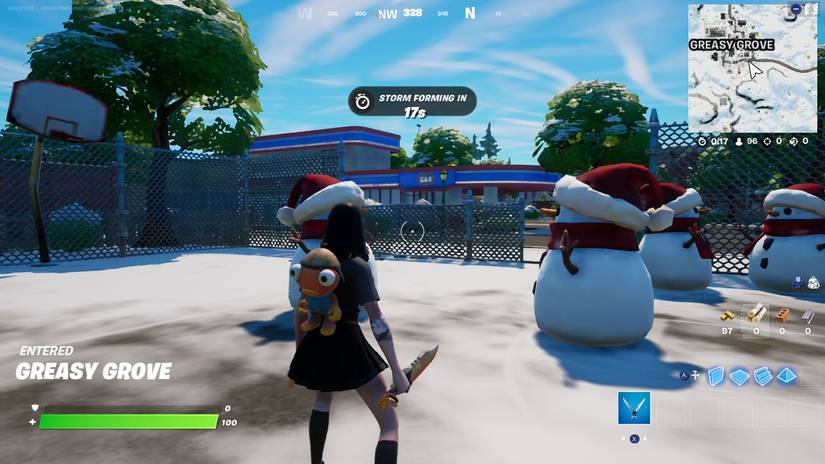 snowmen fortnite chapter 3 icy feet