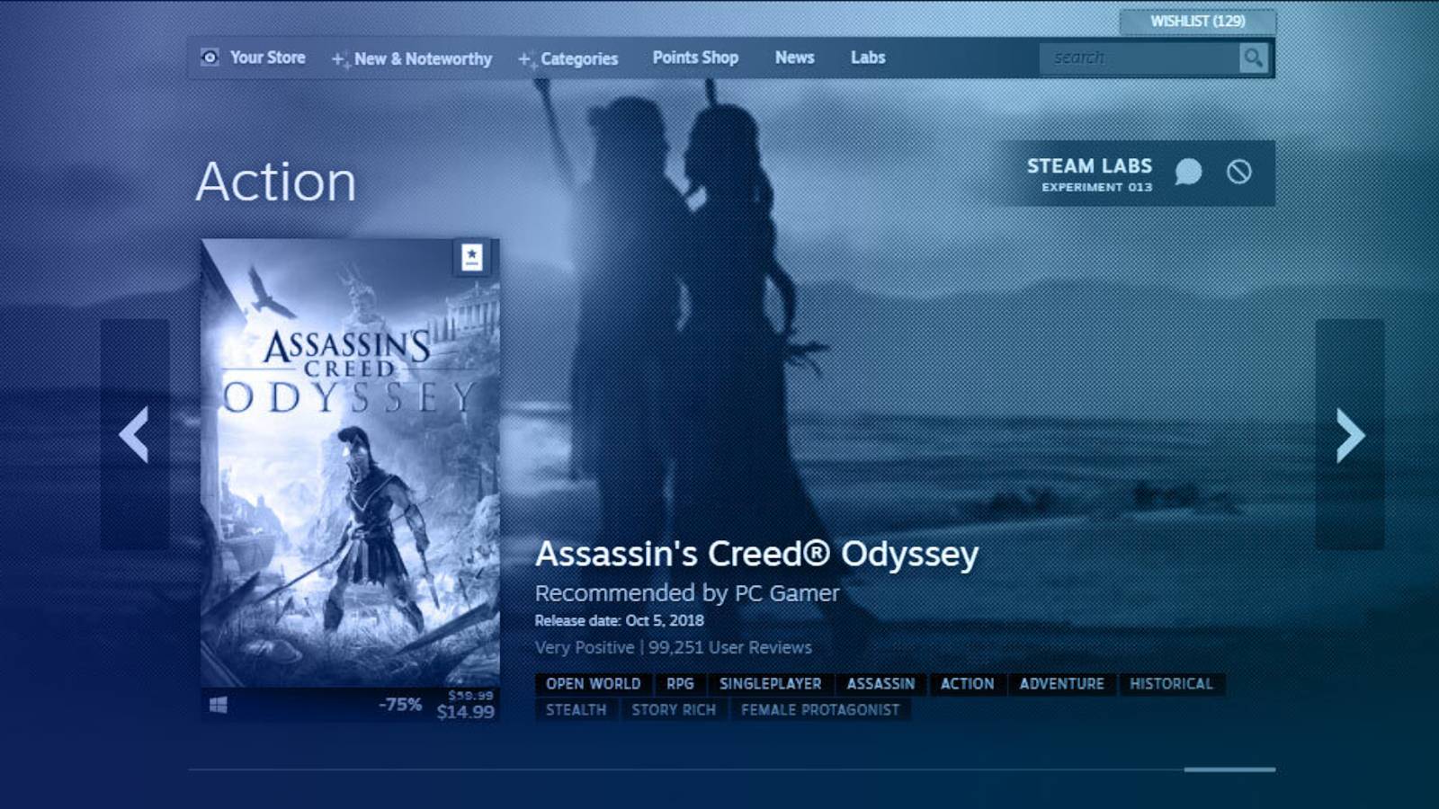 steam labs store hubs carousel