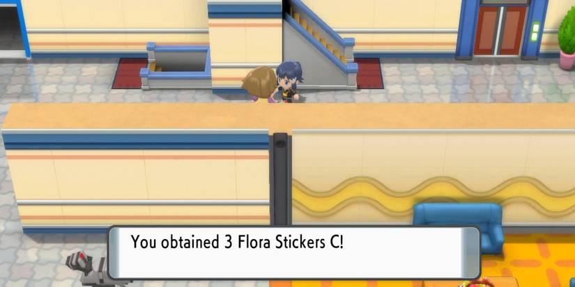 player receiving stickers