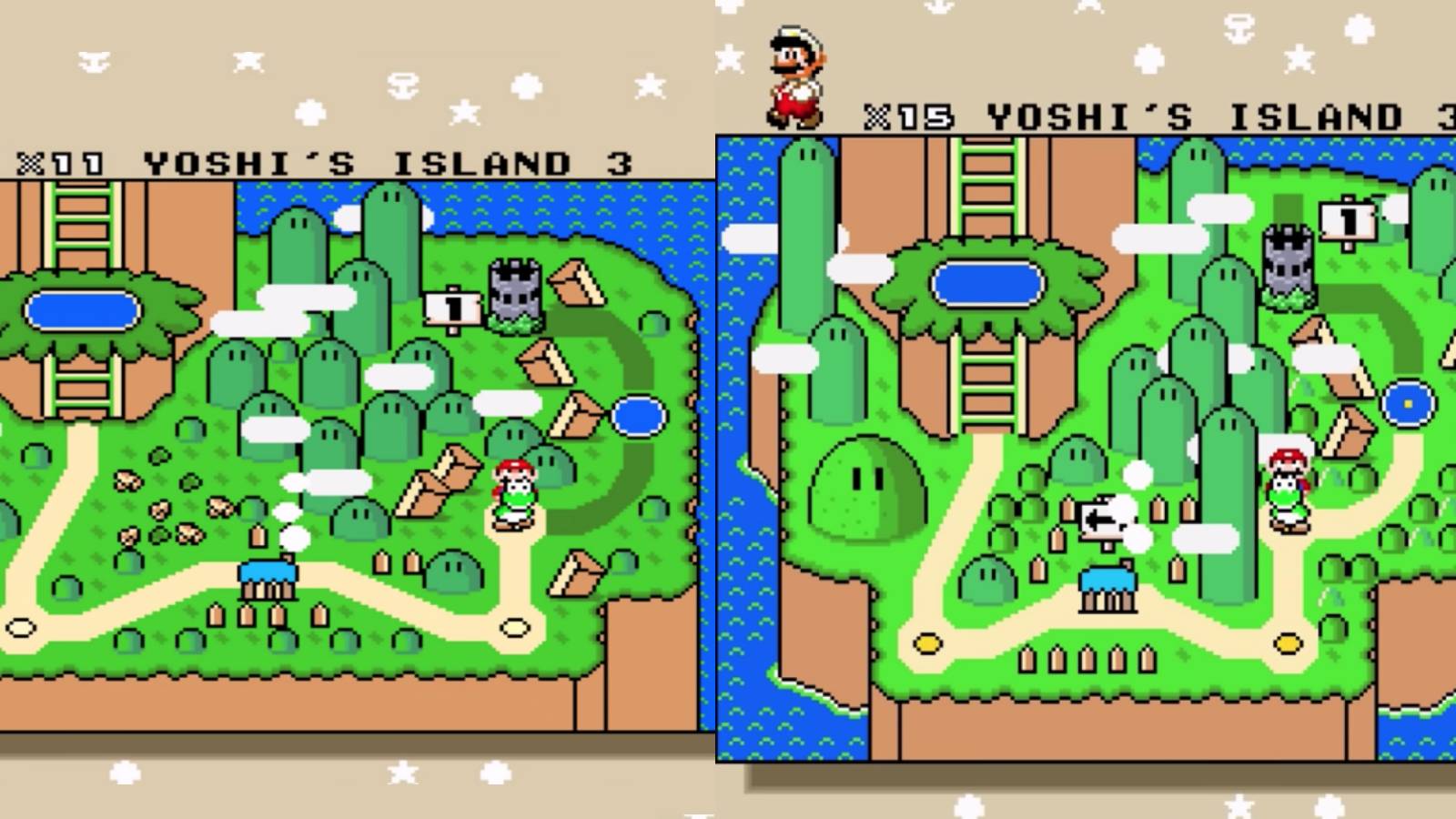 super-mario-world-yoshis-island-from-memory-comparison