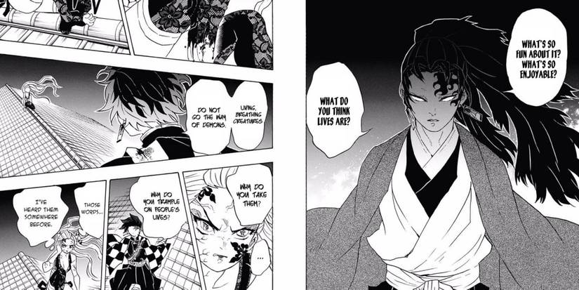 tanjiro asking daki what does she think of live