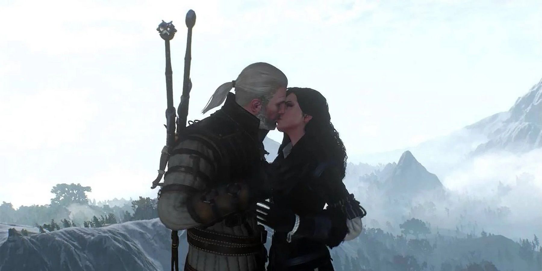 the witcher 3 geralt yennefer kiss feature