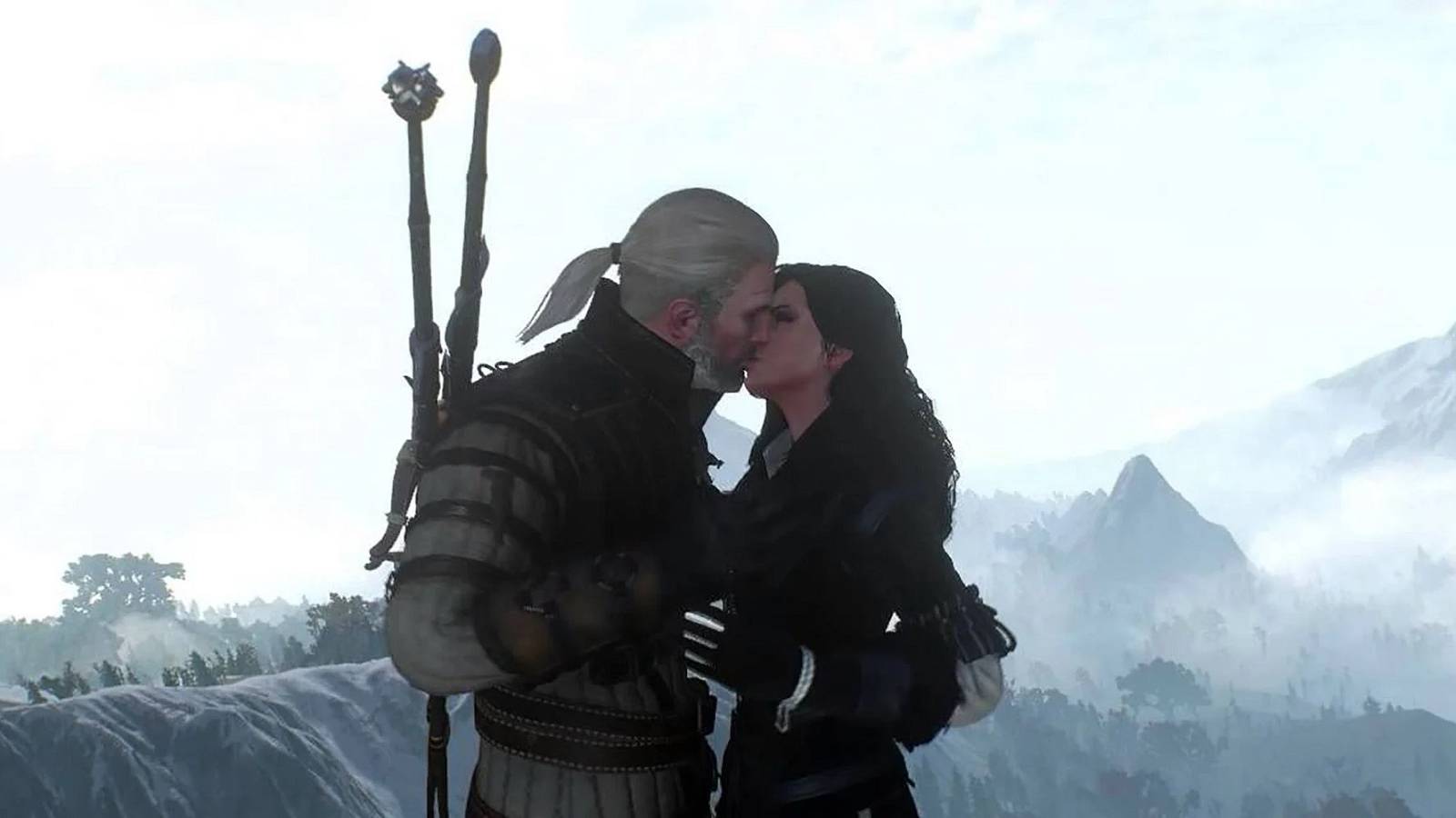 the witcher 3 geralt yennefer kiss feature