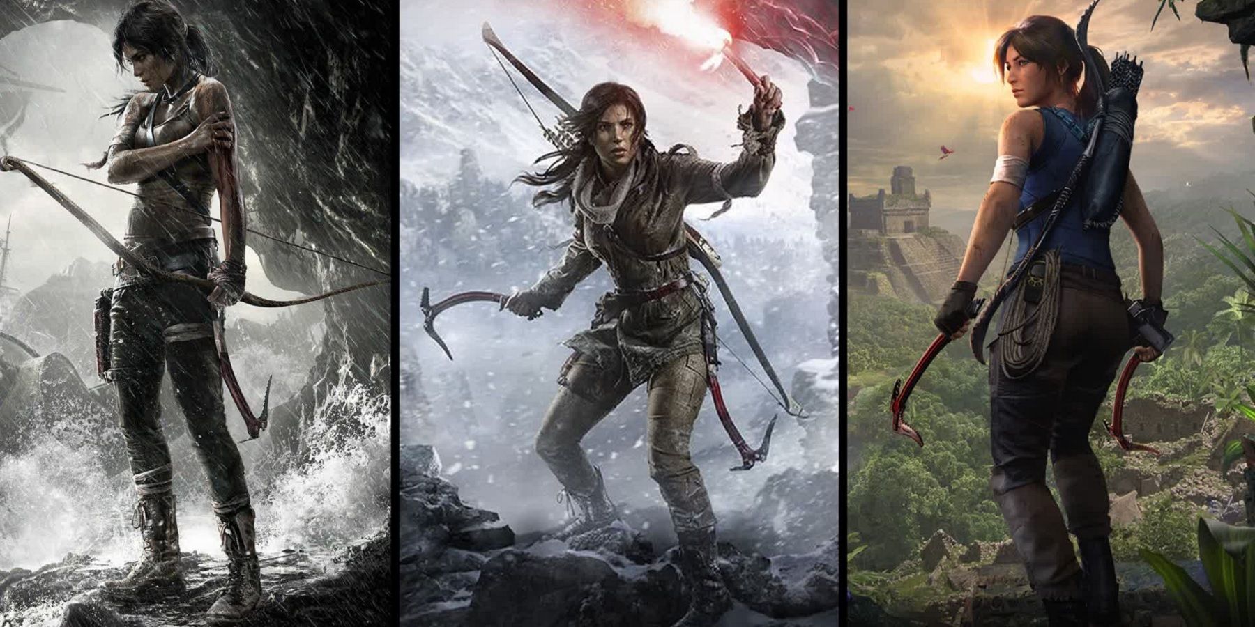 tomb raider trilogy key art