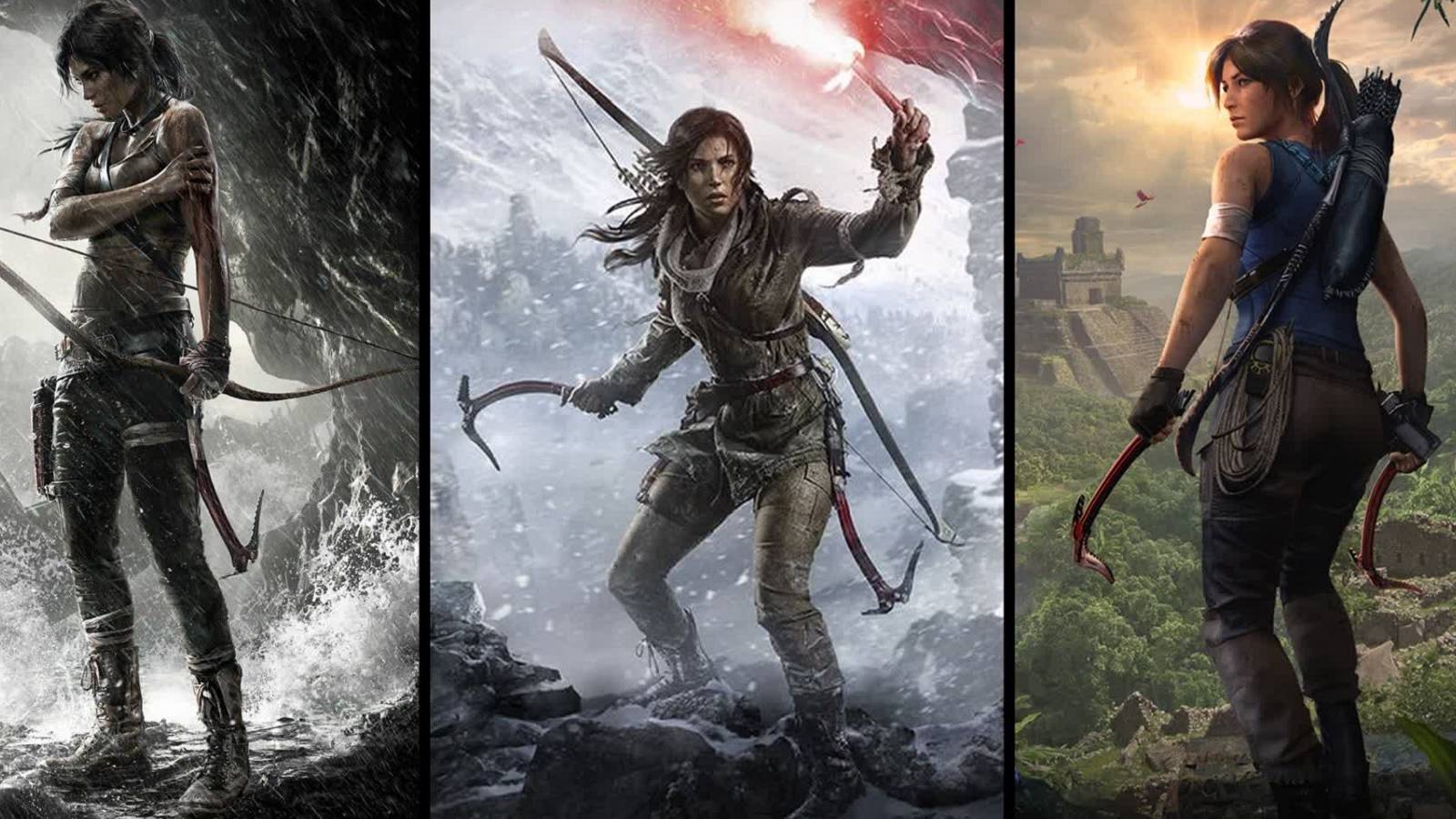 tomb raider trilogy key art