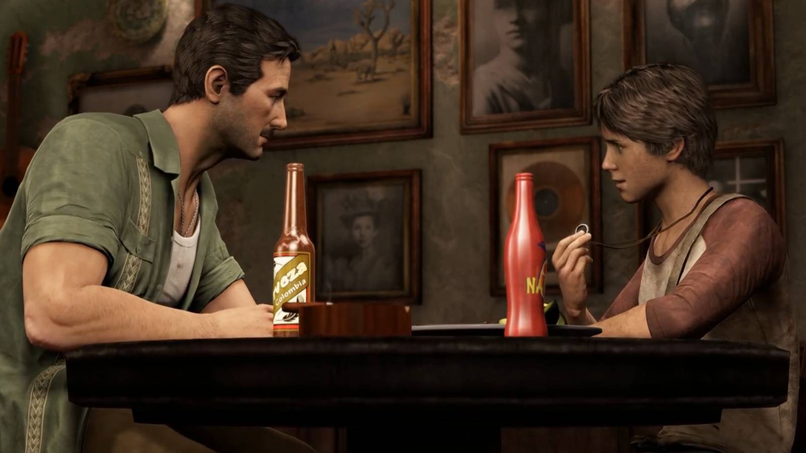 Uncharted 3 young Nathan Drake and Sully
