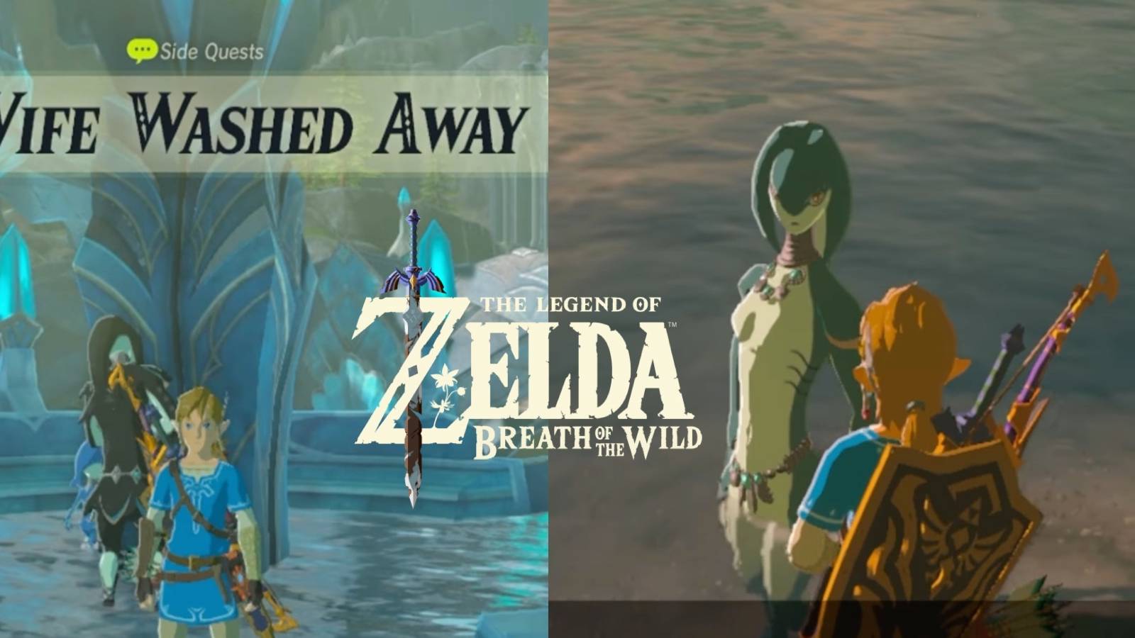 wife washed away quest zelda botw