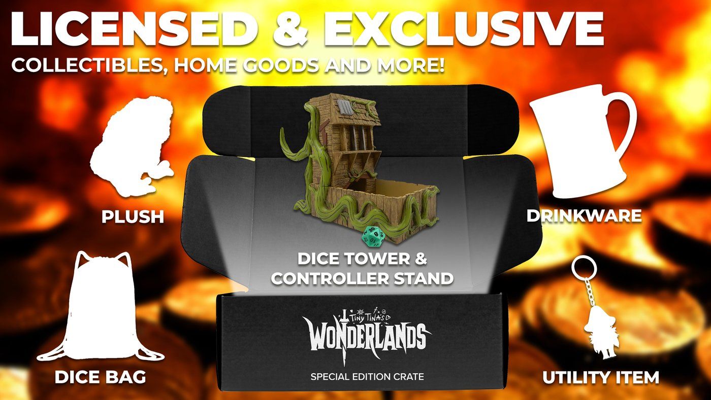 Tiny Tina's Wonderlands Specialty Loot Crate Gets Fans Unique Merch