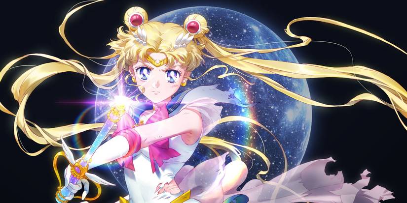 Usagi Tsukino powering up getting ready for battle