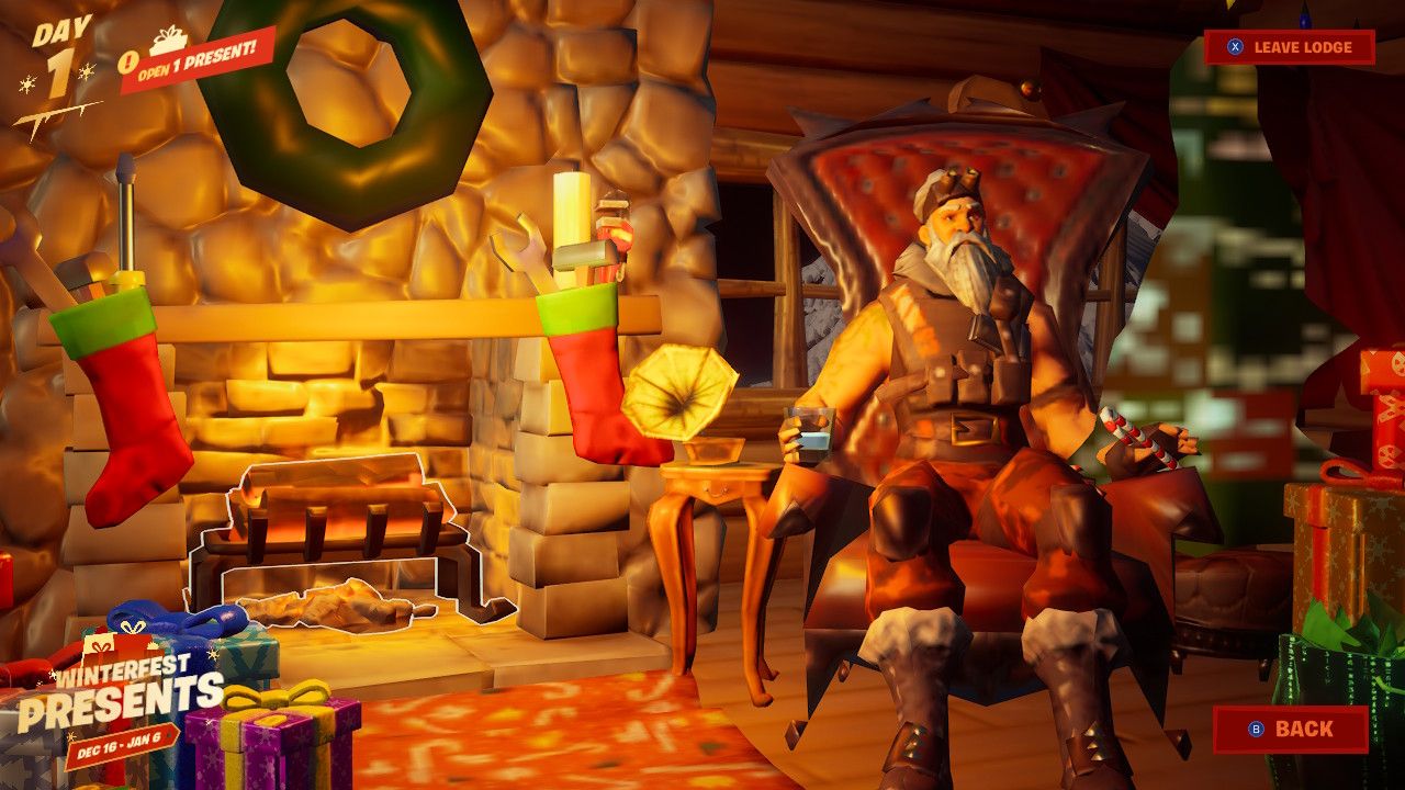 Fortnite Winterfest Where is the Cozy Lodge?