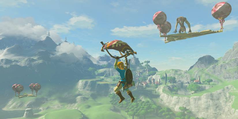 zelda-breath-of-the-wild-link-riding-paraglider