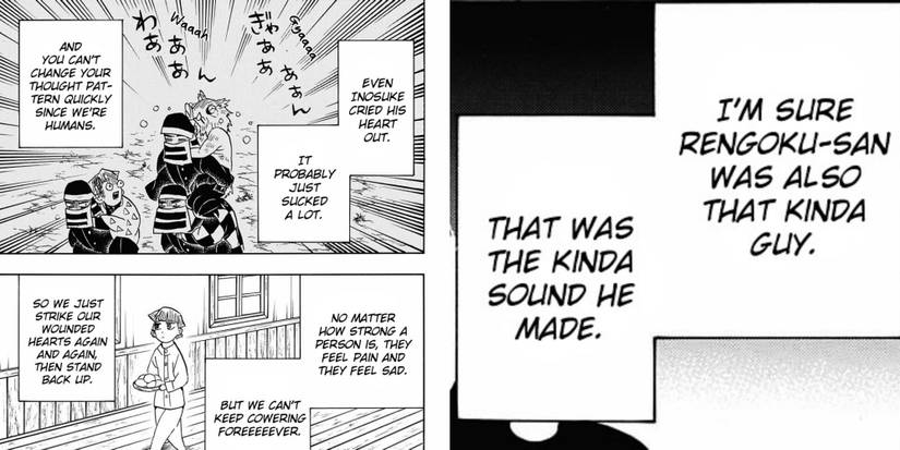 zenitsu remembering the deceased flame hashira