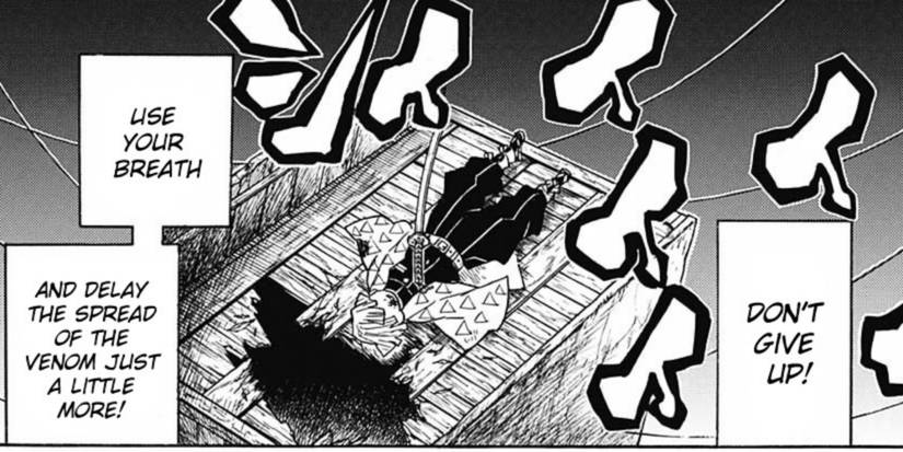 zenitsu telling himself not to give up