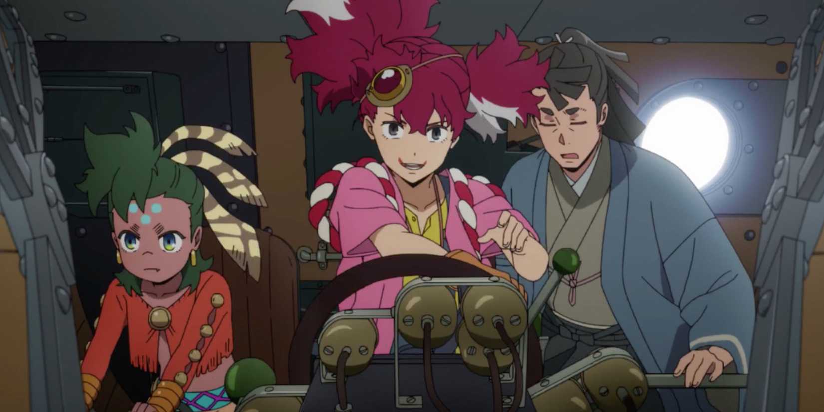 Characters in a scene from Appare-Ranman!