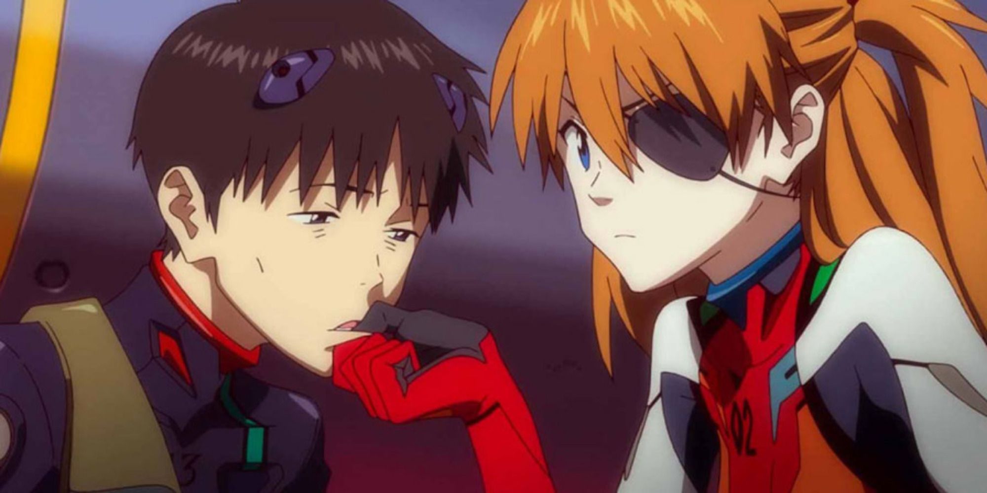 Shinji and Asuka from Evangelion: 3.0 You Can (Not) Redo