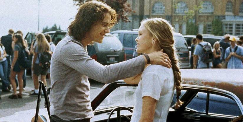 Heath Ledger and Julia Stiles talk in 10 Things I Hate About You