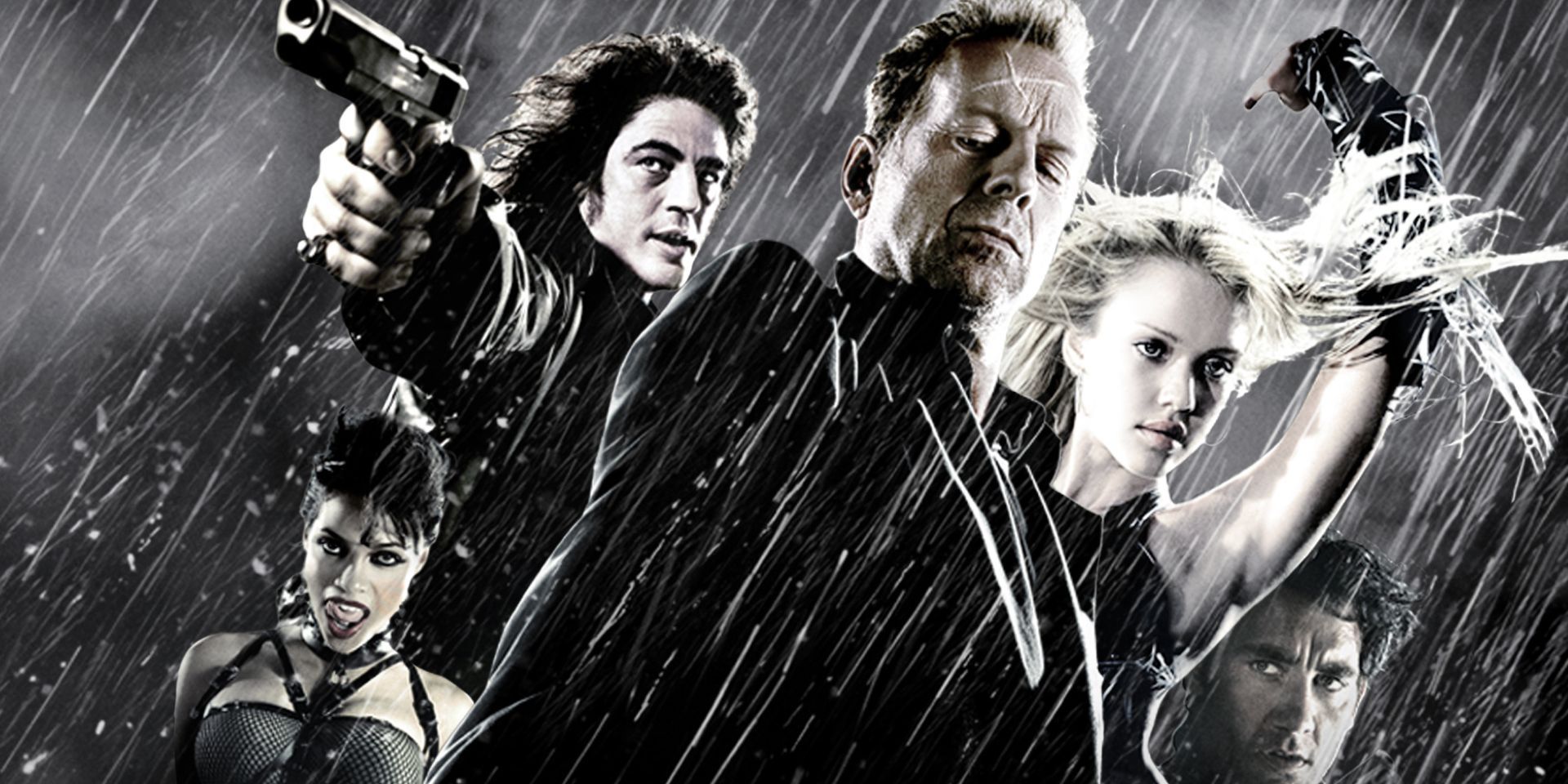 Characters of Robert Rodriguez's Sin City in collaboration with Tarantino