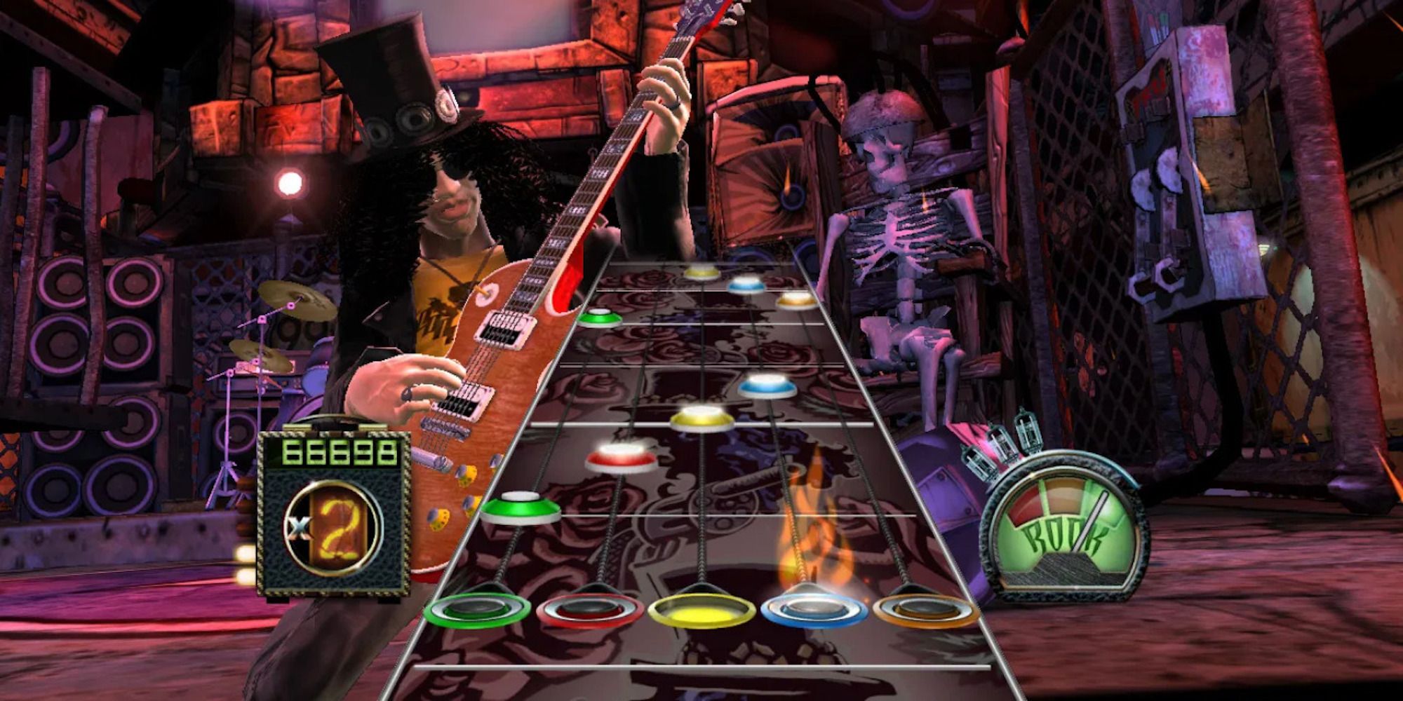 Playing a song in Guitar Hero 3