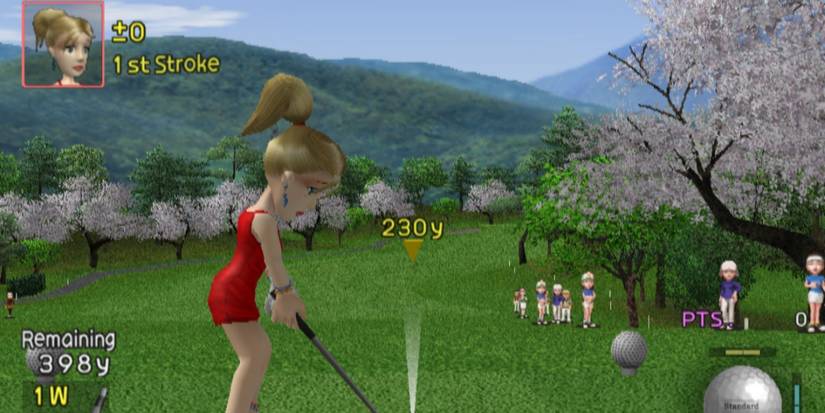 Prepping a shot in Hot Shots Golf 3