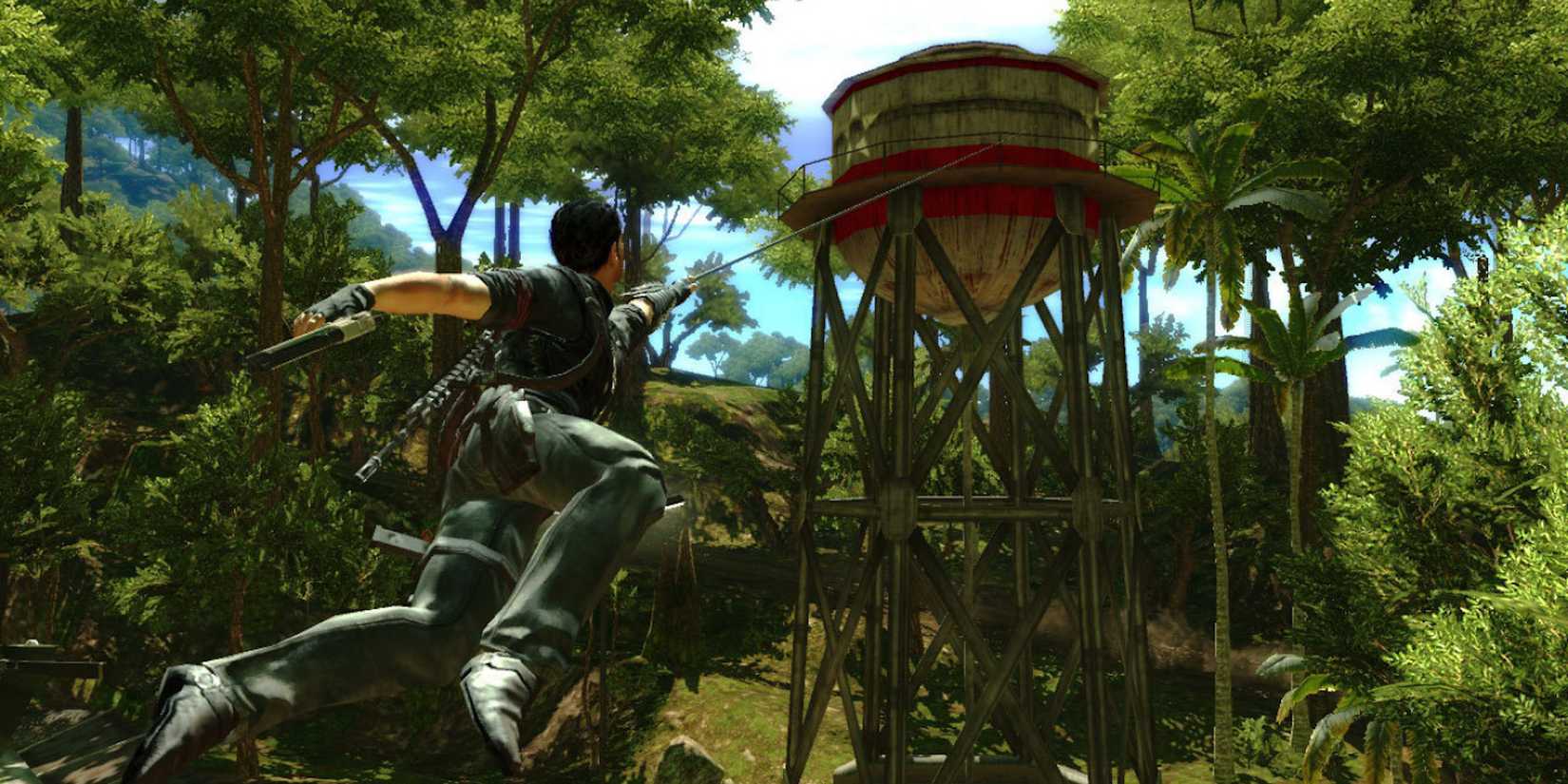 Swinging around in Just Cause 2