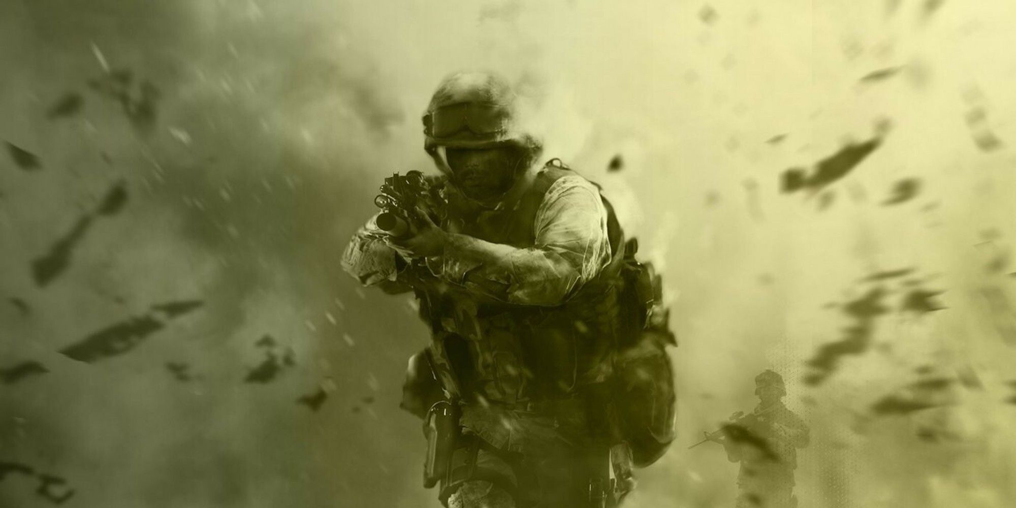 Promo art featuring a random soldier from Call Of Duty 4: Modern Warfare 